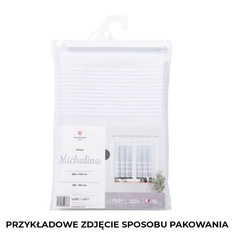 Firanka gotowa żakardowa MICHALINA 150x250 cm kolor biały Firanka gotowa żakardowa MICHALINA 150x250 cm kolor biały