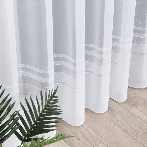 Firanka gotowa żakardowa ZOJA 250x200 cm kolor biały Firanka gotowa żakardowa ZOJA 250x200 cm kolor biały