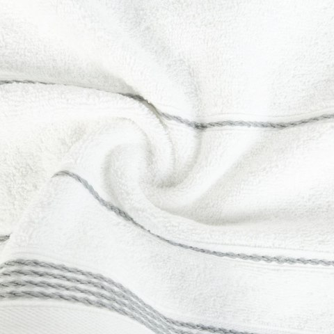 Ręcznik z bordiurą MIRA 70x140 cm kolor biały Ręcznik z bordiurą MIRA 70x140 cm kolor biały
