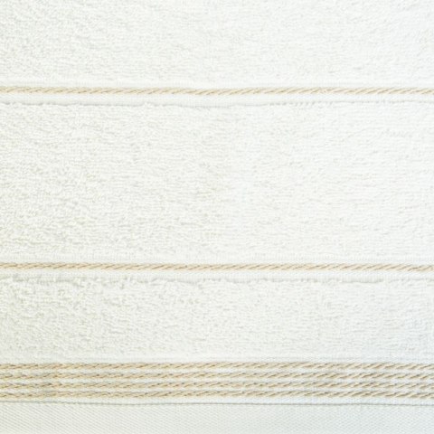 Ręcznik z bordiurą MIRA 50x90 cm kolor kremowy Ręcznik z bordiurą MIRA 50x90 cm kolor kremowy