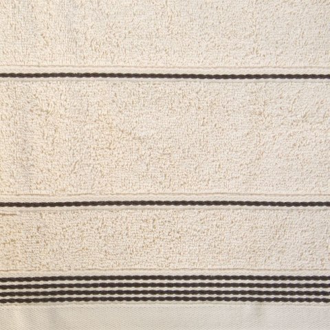Ręcznik z bordiurą MIRA 30x50 cm kolor beżowy Ręcznik z bordiurą MIRA 30x50 cm kolor beżowy