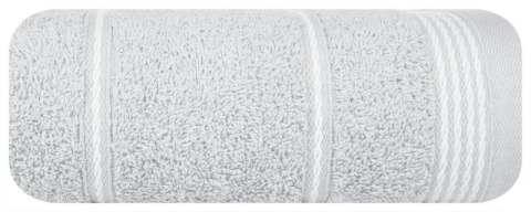 Ręcznik z bordiurą MIRA 70x140 cm kolor srebrny Ręcznik z bordiurą MIRA 70x140 cm kolor srebrny