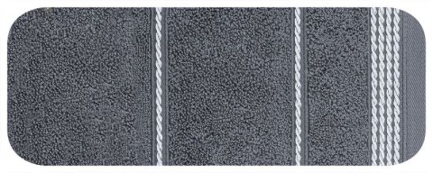 Ręcznik z bordiurą MIRA 70x140 cm kolor stalowy Ręcznik z bordiurą MIRA 70x140 cm kolor stalowy