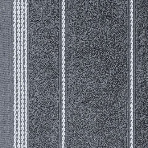 Ręcznik z bordiurą MIRA 70x140 cm kolor stalowy Ręcznik z bordiurą MIRA 70x140 cm kolor stalowy