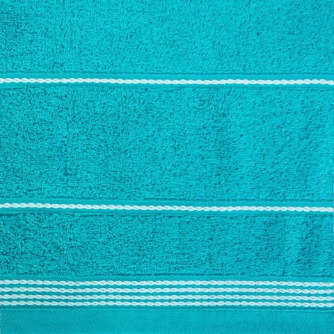 Ręcznik z bordiurą MIRA 50x90 cm kolor turkusowy Ręcznik z bordiurą MIRA 50x90 cm kolor turkusowy