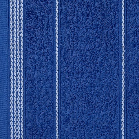Ręcznik z bordiurą MIRA 30x50 cm kolor granatowy Ręcznik z bordiurą MIRA 30x50 cm kolor granatowy