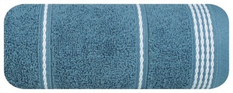 Ręcznik z bordiurą MIRA 30x50 cm kolor granatowy Ręcznik z bordiurą MIRA 30x50 cm kolor granatowy