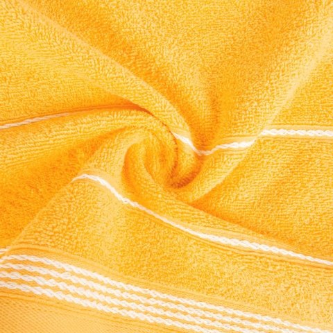 Ręcznik z bordiurą MIRA 70x140 cm kolor żółty Ręcznik z bordiurą MIRA 70x140 cm kolor żółty