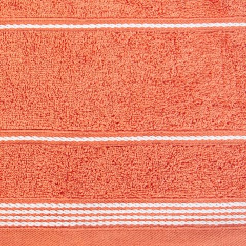Ręcznik z bordiurą MIRA 50x90 cm kolor pomarańczowy Ręcznik z bordiurą MIRA 50x90 cm kolor pomarańczowy