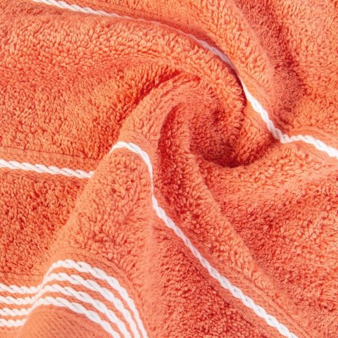 Ręcznik z bordiurą MIRA 50x90 cm kolor pomarańczowy Ręcznik z bordiurą MIRA 50x90 cm kolor pomarańczowy