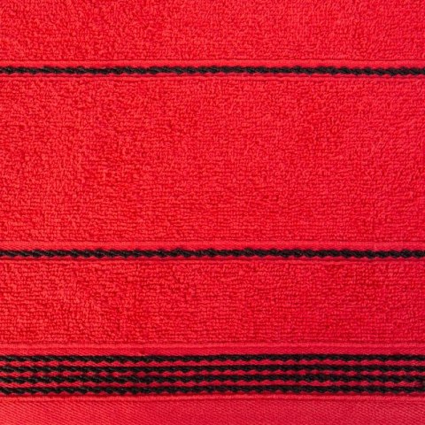 Ręcznik z bordiurą MIRA 50x90 cm kolor czerwony Ręcznik z bordiurą MIRA 50x90 cm kolor czerwony