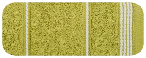 Ręcznik z bordiurą MIRA 30x50 cm kolor oliwkowy Ręcznik z bordiurą MIRA 30x50 cm kolor oliwkowy