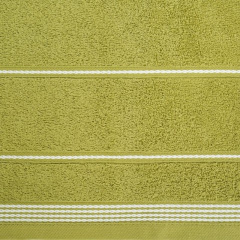 Ręcznik z bordiurą MIRA 30x50 cm kolor oliwkowy Ręcznik z bordiurą MIRA 30x50 cm kolor oliwkowy