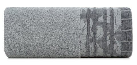 Ręcznik bawełniany ROSSI 70x140 cm kolor srebrny Ręcznik bawełniany ROSSI 70x140 cm kolor srebrny