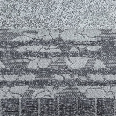 Ręcznik bawełniany ROSSI 70x140 cm kolor srebrny Ręcznik bawełniany ROSSI 70x140 cm kolor srebrny