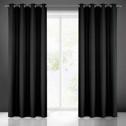 Zasłona gotowa RITA 140x250 cm kolor czarny Zasłona gotowa RITA 140x250 cm kolor czarny