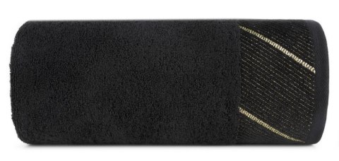 Ręcznik bawełniany EVITA 70x140 cm kolor czarny Ręcznik bawełniany EVITA 70x140 cm kolor czarny