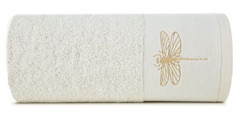 Ręcznik z żakardową bordiurą LORI 50x90 cm kolor kremowy Ręcznik z żakardową bordiurą LORI 50x90 cm kolor kremowy