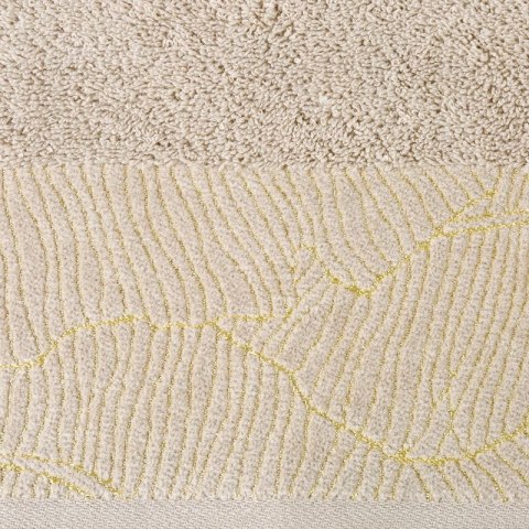 Ręcznik bawełniany METALIC 50x90 cm kolor beżowy Ręcznik bawełniany METALIC 50x90 cm kolor beżowy