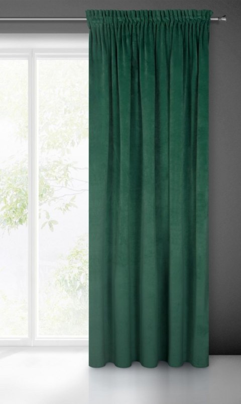 Zasłona gotowa na taśmie VILLA 140x270 cm kolor ciemnozielony Zasłona gotowa na taśmie VILLA 140x270 cm kolor ciemnozielony