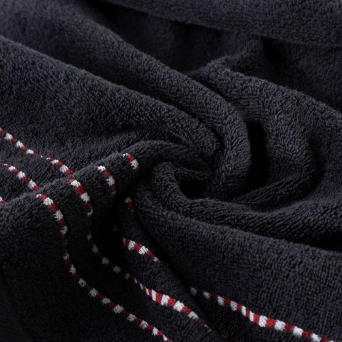 Ręcznik frotte FIORE 70x140 cm kolor czarny Ręcznik frotte FIORE 70x140 cm kolor czarny