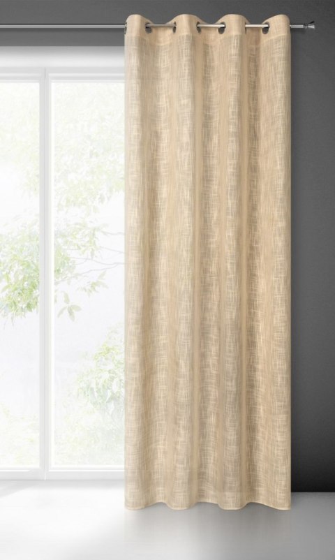 Zasłona gotowa LIREN 140x250 cm kolor beżowy
