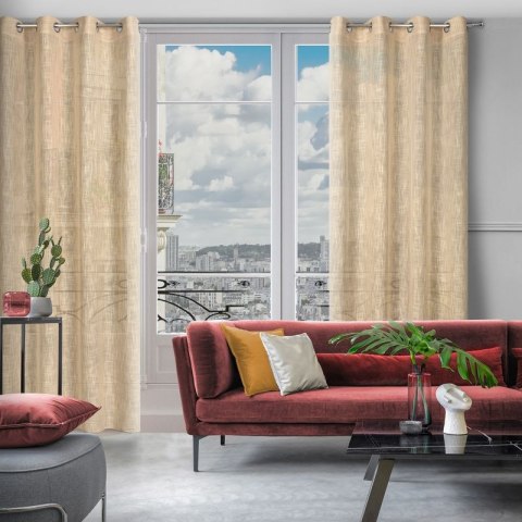 Zasłona gotowa LIREN 140x250 cm kolor beżowy
