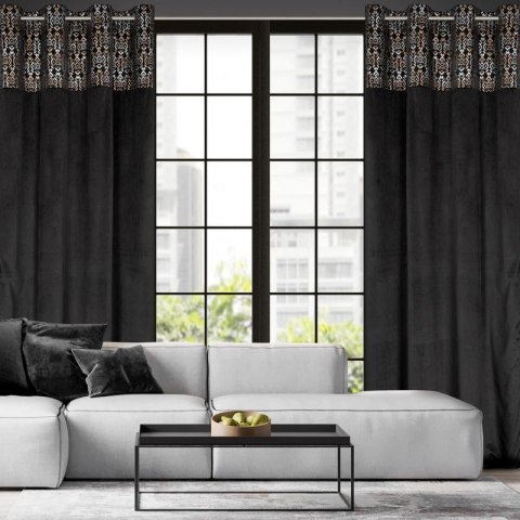 Zasłona gotowa LIZA 140x250 cm kolor czarny