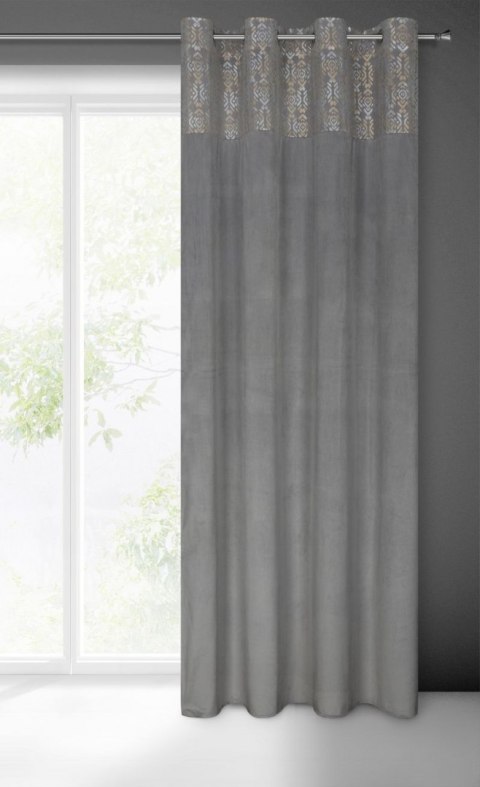 Zasłona gotowa LIZA 140x250 cm kolor stalowy