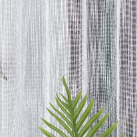 Firanka fantazyjna z ołowianką 001208 wysokość 300 cm kolor biały