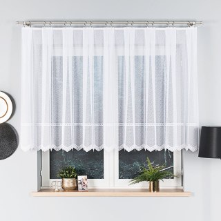 Firanka żakardowa 341510 wysokość 120 cm kolor biały