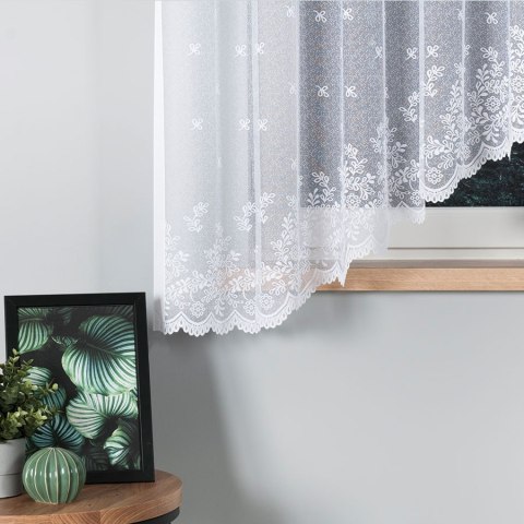 Firanka gotowa żakardowa KAROLINA 170x400 cm kolor biały Firanka gotowa żakardowa KAROLINA 170x400 cm kolor biały