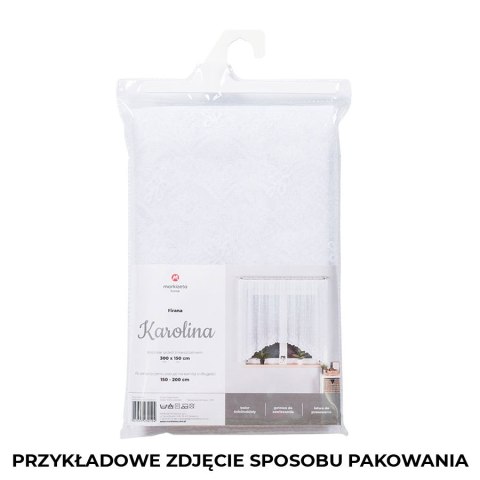 Firanka gotowa żakardowa KAROLINA 170x400 cm kolor biały Firanka gotowa żakardowa KAROLINA 170x400 cm kolor biały