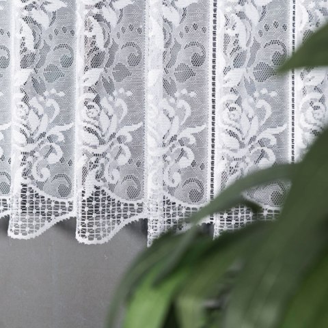 Zazdrostka żakardowa 338570 wysokość 90 cm kolor biały Zazdrostka żakardowa 338570 wysokość 90 cm kolor biały