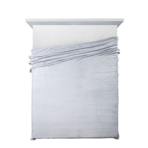 Ciepły i puchaty koc CINDY 170x210 cm kolor srebrny Ciepły i puchaty koc CINDY 170x210 cm kolor srebrny