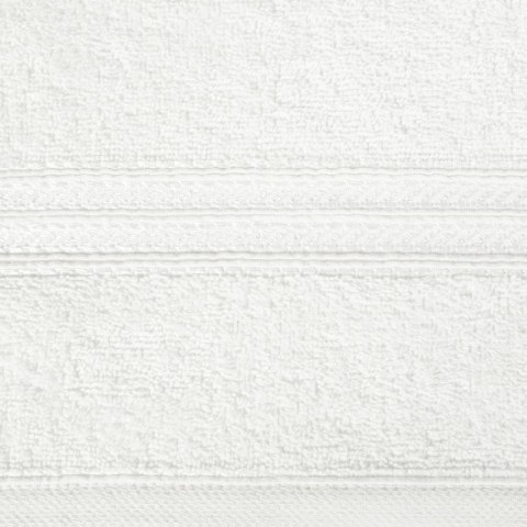 Ręcznik z żakardową bordiurą LORI 50x90 cm kolor biały