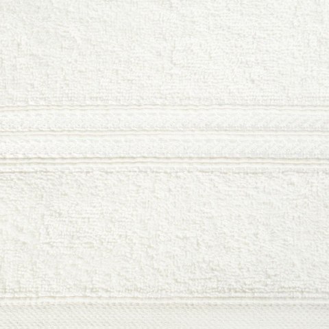 Ręcznik z żakardową bordiurą LORI 50x90 cm kolor kremowy Ręcznik z żakardową bordiurą LORI 50x90 cm kolor kremowy