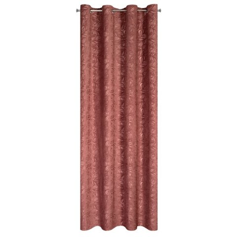 Zasłona gotowa OCTAVIA 140x250 cm kolor ciemnoróżowy