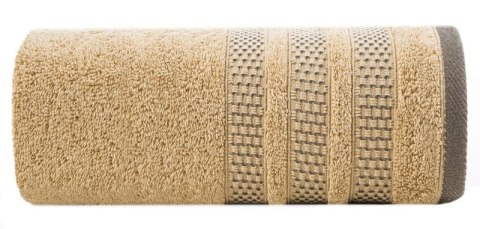 Ręcznik bawełniany NASTIA 70x140 cm kolor jasnobeżowy Ręcznik bawełniany NASTIA 70x140 cm kolor jasnobeżowy