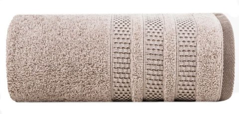 Ręcznik bawełniany NASTIA 70x140 cm kolor beżowy Ręcznik bawełniany NASTIA 70x140 cm kolor beżowy