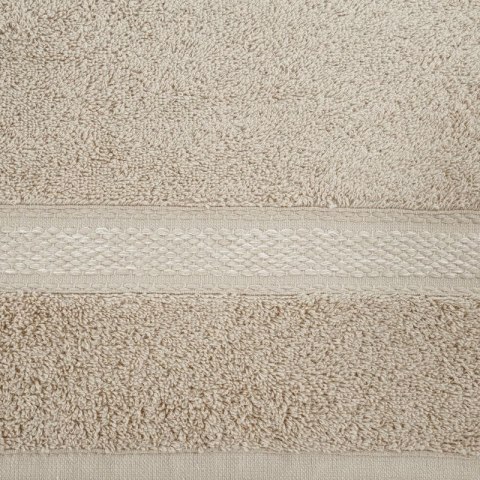 Ręcznik z ozdobną bordiurą ALTEA 70x140 cm kolor beżowy Ręcznik z ozdobną bordiurą ALTEA 70x140 cm kolor beżowy