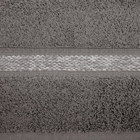 Ręcznik z ozdobną bordiurą ALTEA 70x140 cm kolor stalowy Ręcznik z ozdobną bordiurą ALTEA 70x140 cm kolor stalowy