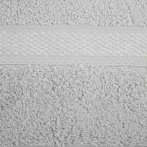 Ręcznik z ozdobną bordiurą ALTEA 50x90 cm kolor srebrny Ręcznik z ozdobną bordiurą ALTEA 50x90 cm kolor srebrny