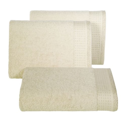Ręcznik frotte LUNA 70x140 cm kolor beżowy Ręcznik frotte LUNA 70x140 cm kolor beżowy