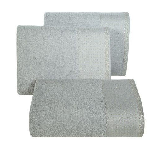 Ręcznik frotte LUNA 30x50 cm kolor srebrny Ręcznik frotte LUNA 30x50 cm kolor srebrny