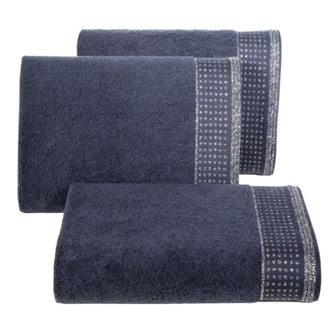 Ręcznik frotte LUNA 30x50 cm kolor granatowy Ręcznik frotte LUNA 30x50 cm kolor granatowy