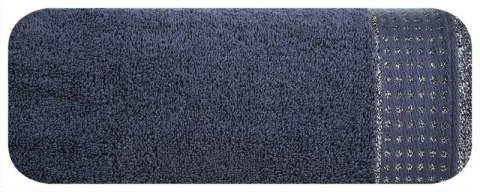 Ręcznik frotte LUNA 30x50 cm kolor granatowy Ręcznik frotte LUNA 30x50 cm kolor granatowy