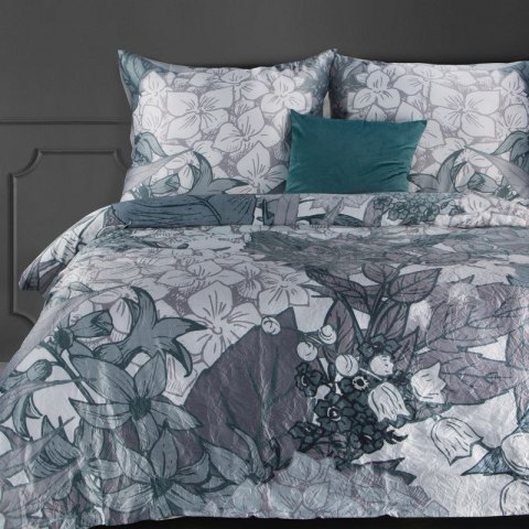 Komplet pościeli CR 160x200 cm kolor stalowy Komplet pościeli CR 160x200 cm kolor stalowy