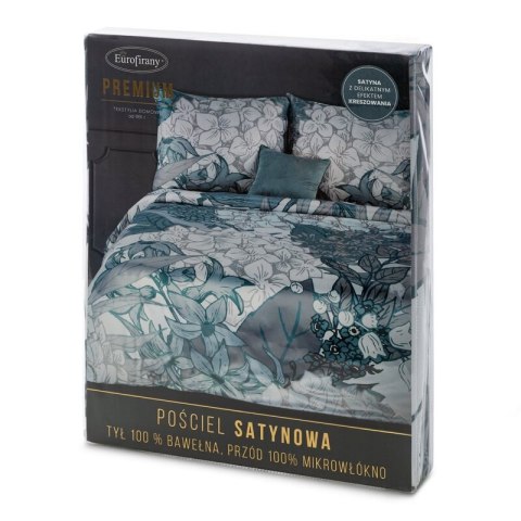 Komplet pościeli CR 160x200 cm kolor stalowy Komplet pościeli CR 160x200 cm kolor stalowy
