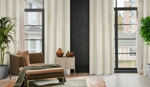 Zasłona gotowa ARETA 140x250 cm kolor kremowy